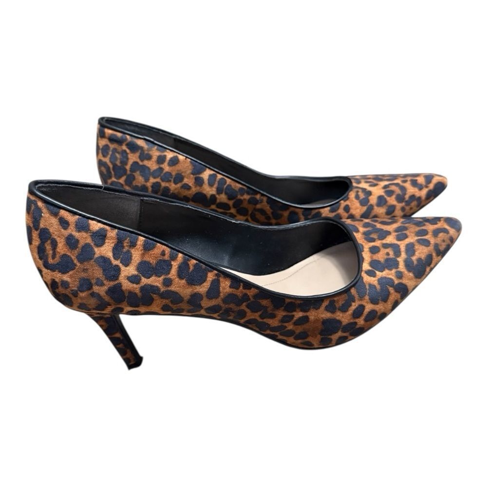 On 34th Jeules Pointed-Toe Slip-On Pumps cheetah print size 9.5 - Picture 5 of 10